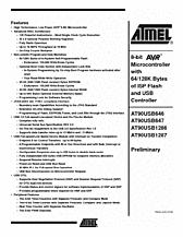 DataSheet AT90USB646 pdf